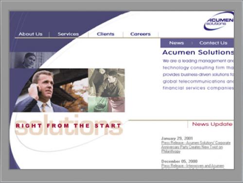 Accumen Solution Web site