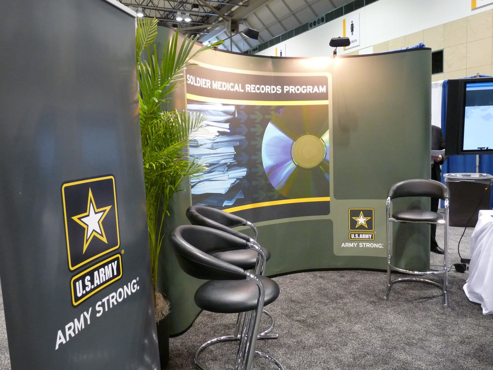 The Department of Defense booth