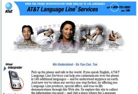 Language line services by AT&T